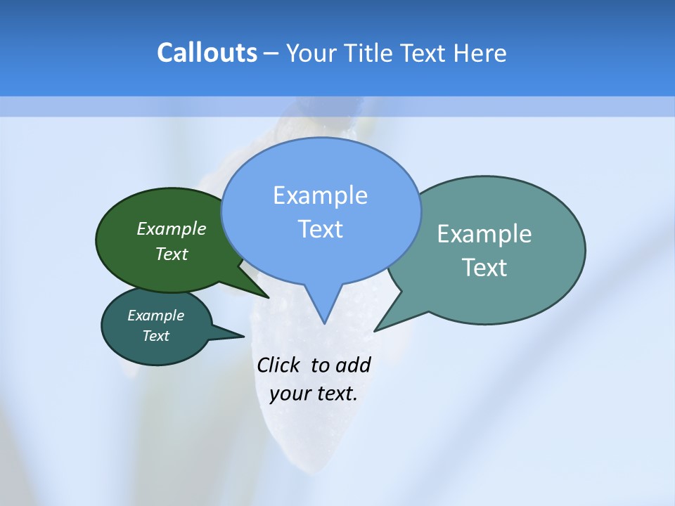 Closeup Dew Spring Flower PowerPoint Template