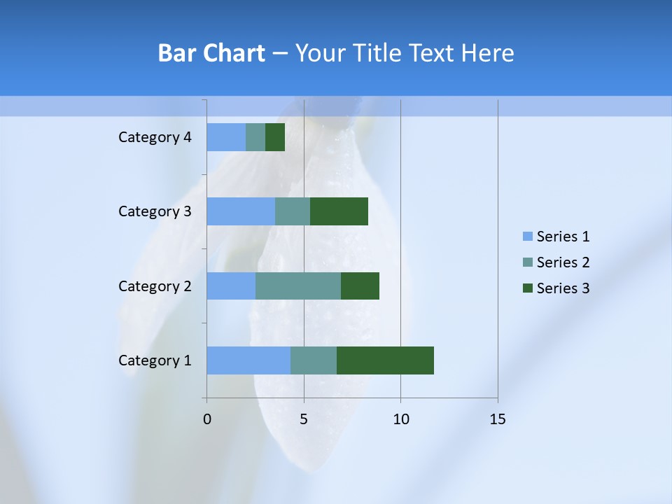 Closeup Dew Spring Flower PowerPoint Template