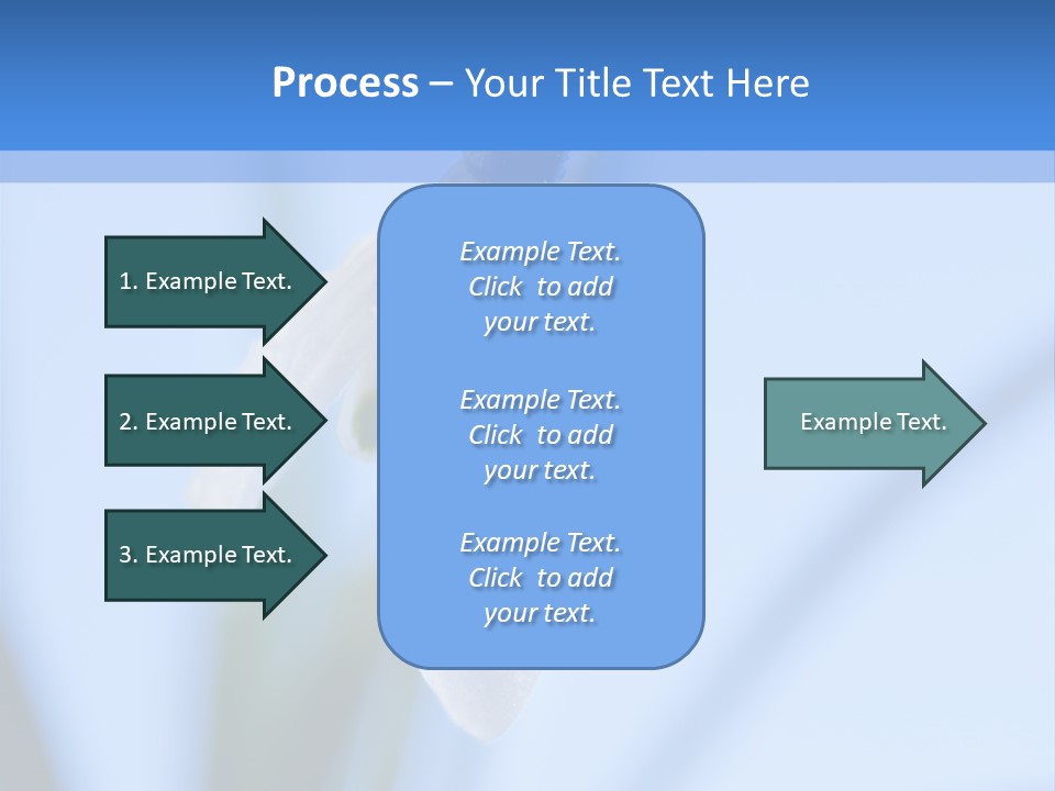 Closeup Dew Spring Flower PowerPoint Template
