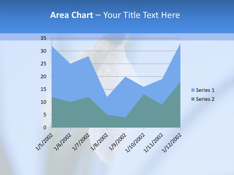 Closeup Dew Spring Flower PowerPoint Template