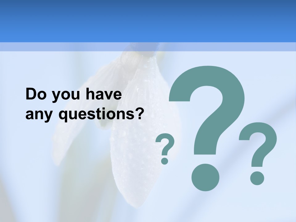 Closeup Dew Spring Flower PowerPoint Template