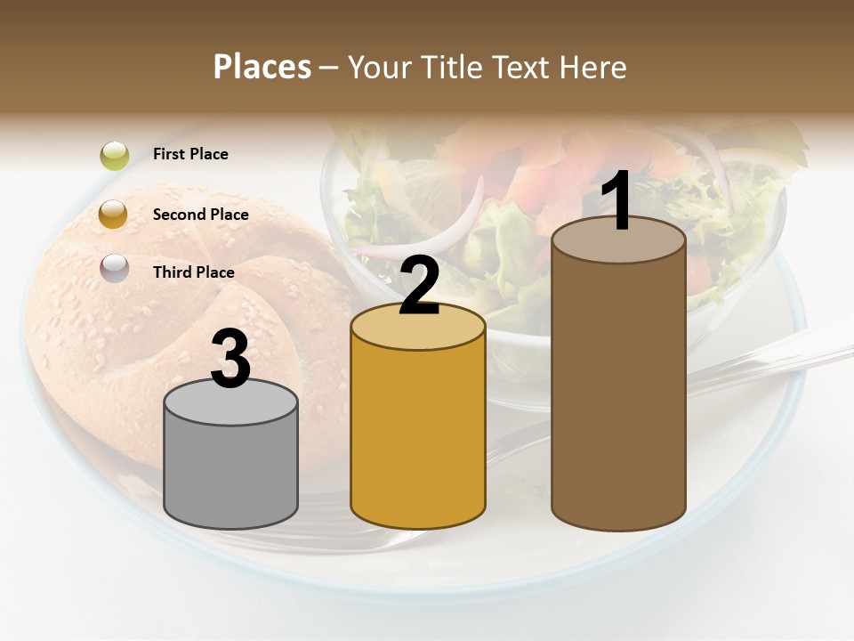 Vegetable Dish Fish PowerPoint Template