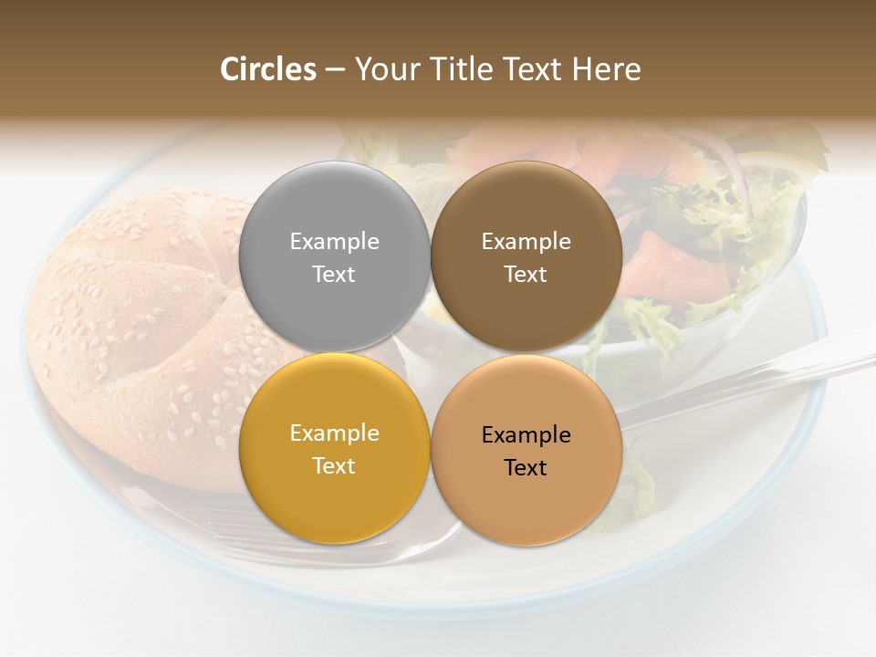 Vegetable Dish Fish PowerPoint Template