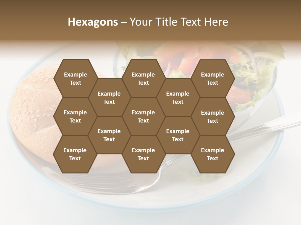 Vegetable Dish Fish PowerPoint Template