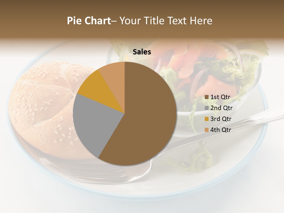 Vegetable Dish Fish PowerPoint Template
