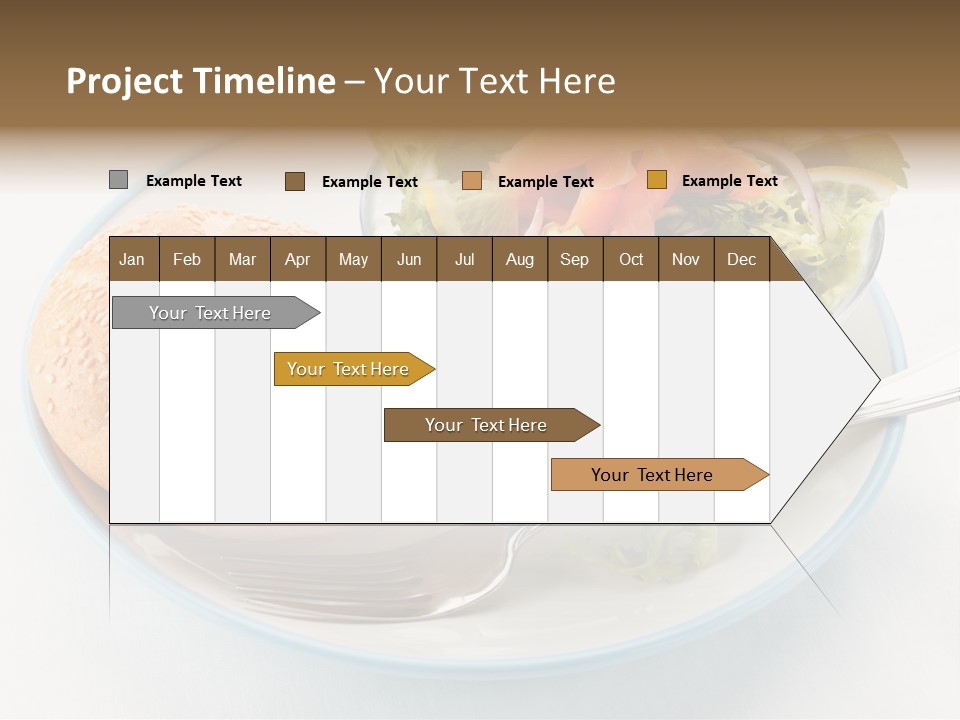 Vegetable Dish Fish PowerPoint Template
