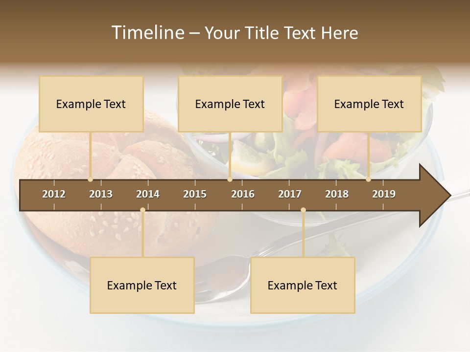 Vegetable Dish Fish PowerPoint Template