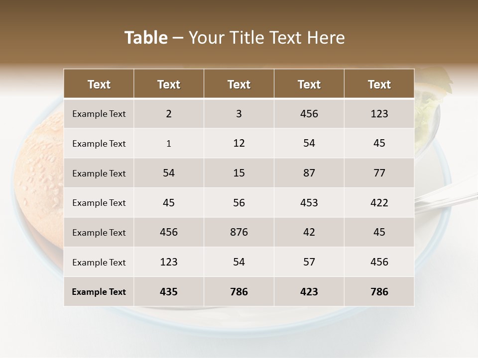 Vegetable Dish Fish PowerPoint Template