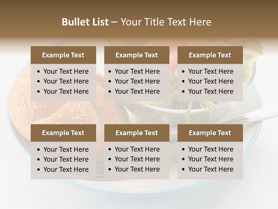 Vegetable Dish Fish PowerPoint Template