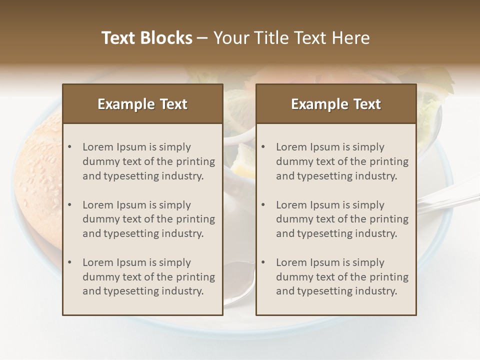 Vegetable Dish Fish PowerPoint Template