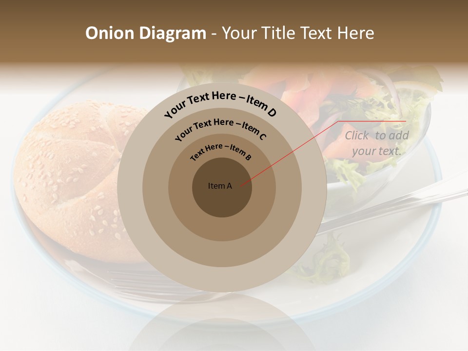 Vegetable Dish Fish PowerPoint Template