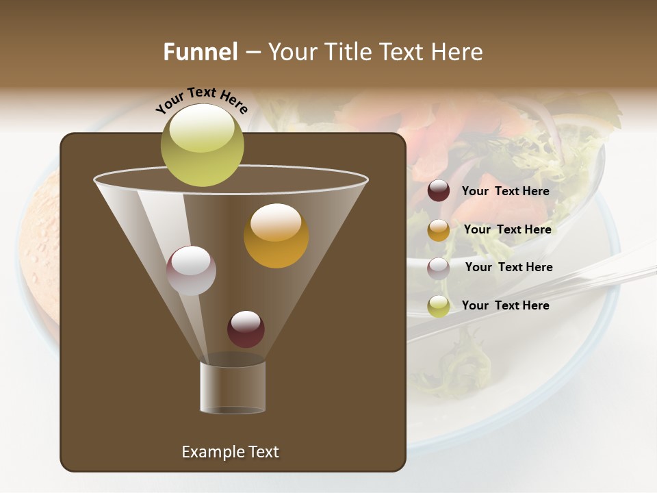 Vegetable Dish Fish PowerPoint Template