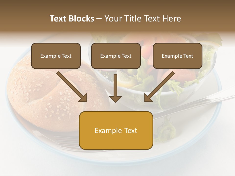 Vegetable Dish Fish PowerPoint Template