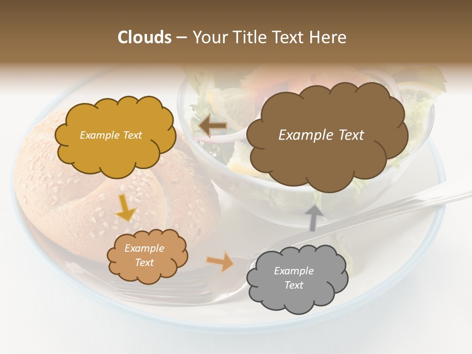 Vegetable Dish Fish PowerPoint Template