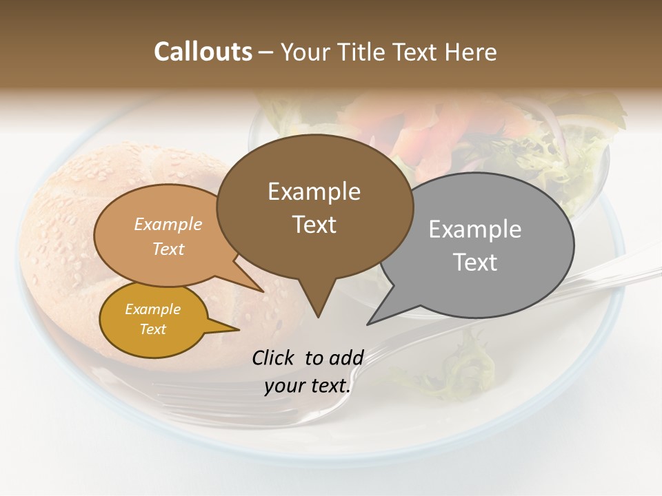 Vegetable Dish Fish PowerPoint Template