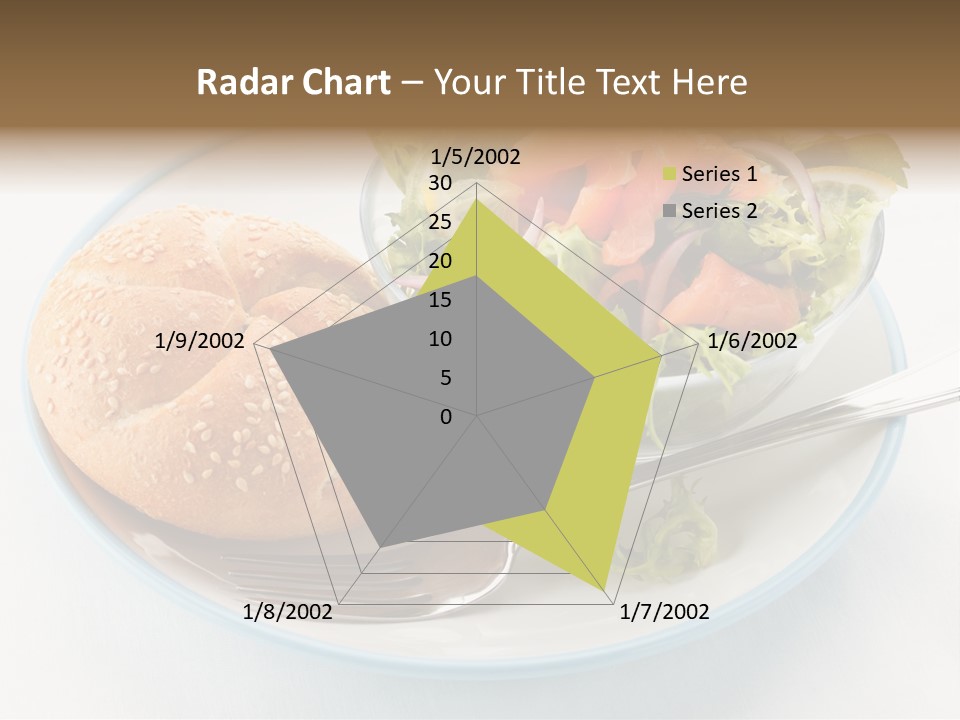 Vegetable Dish Fish PowerPoint Template