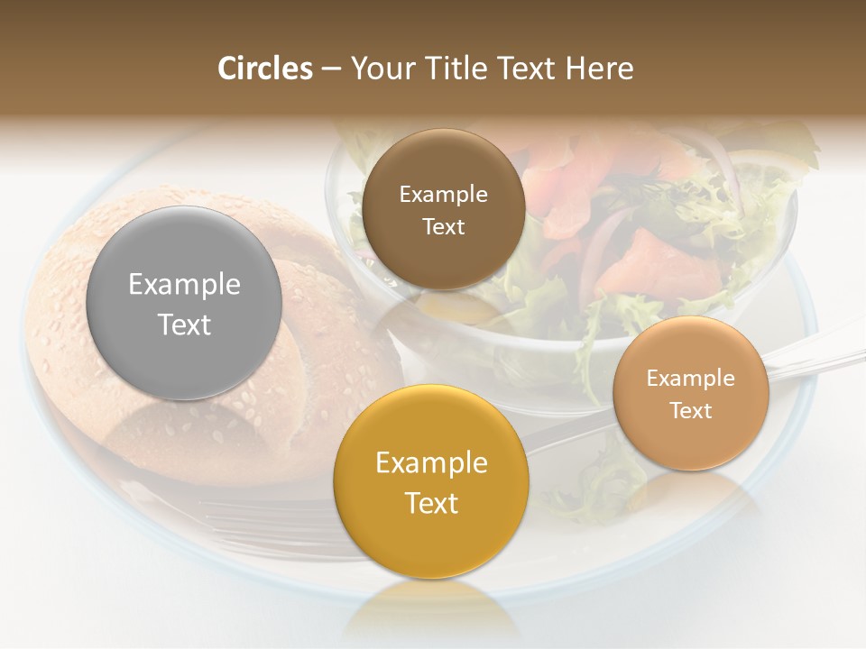 Vegetable Dish Fish PowerPoint Template