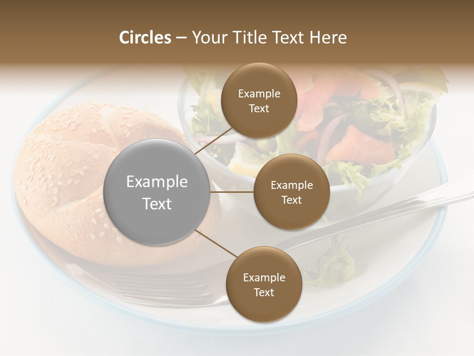 Vegetable Dish Fish PowerPoint Template