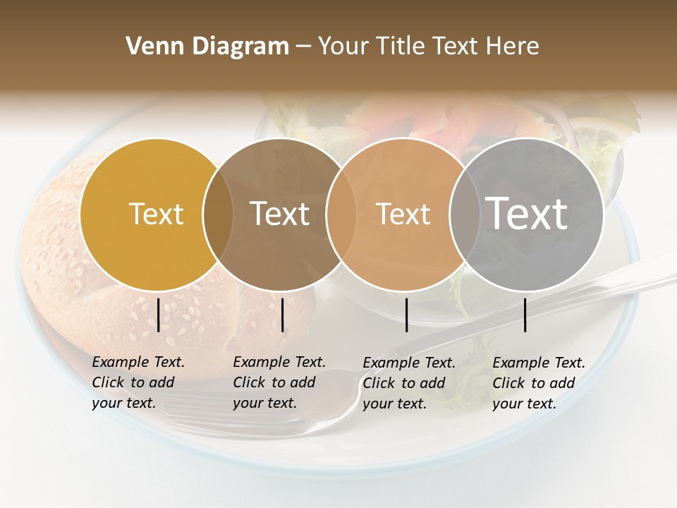 Vegetable Dish Fish PowerPoint Template