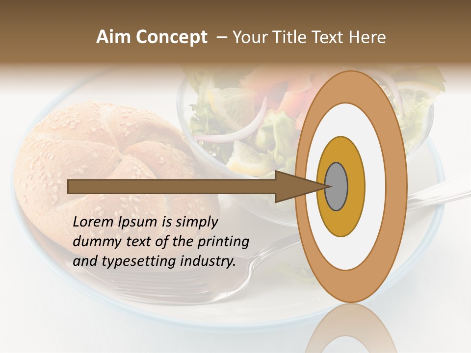 Vegetable Dish Fish PowerPoint Template