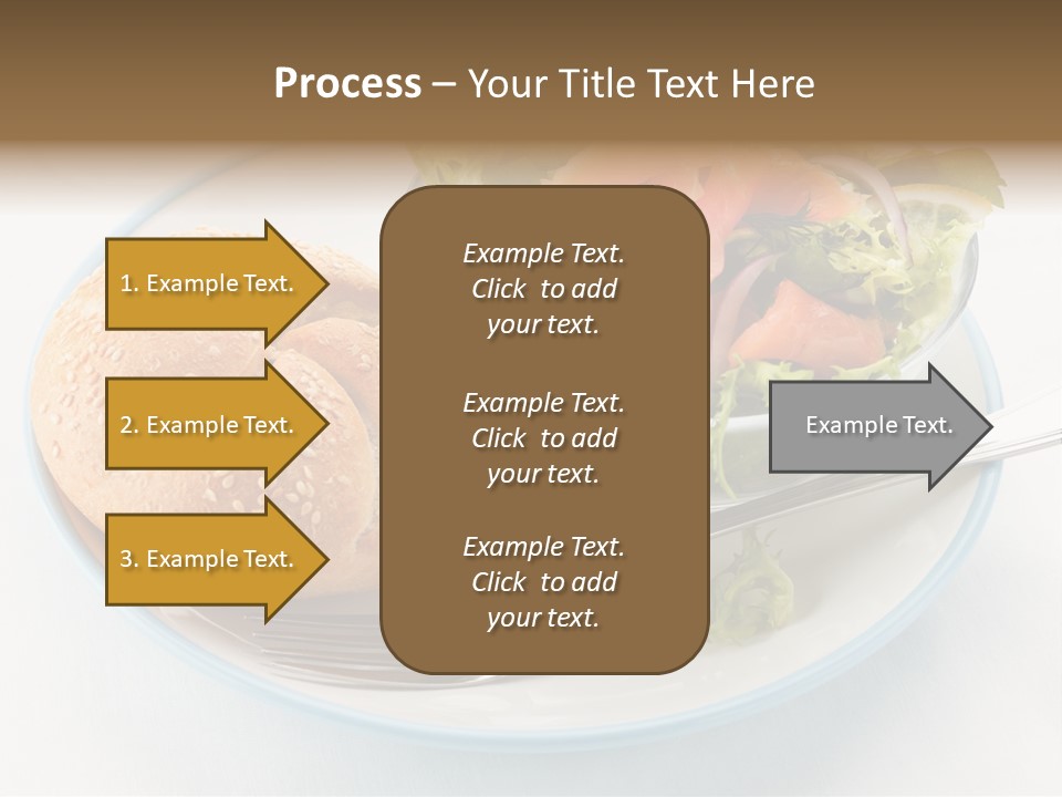 Vegetable Dish Fish PowerPoint Template