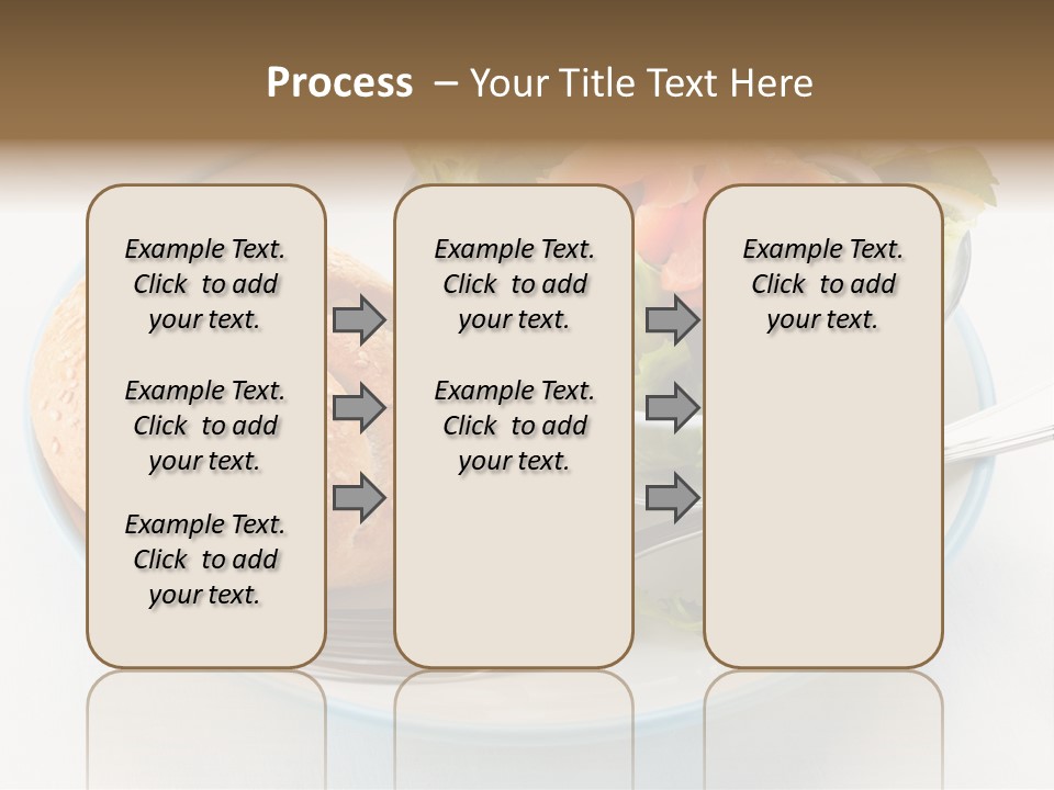 Vegetable Dish Fish PowerPoint Template