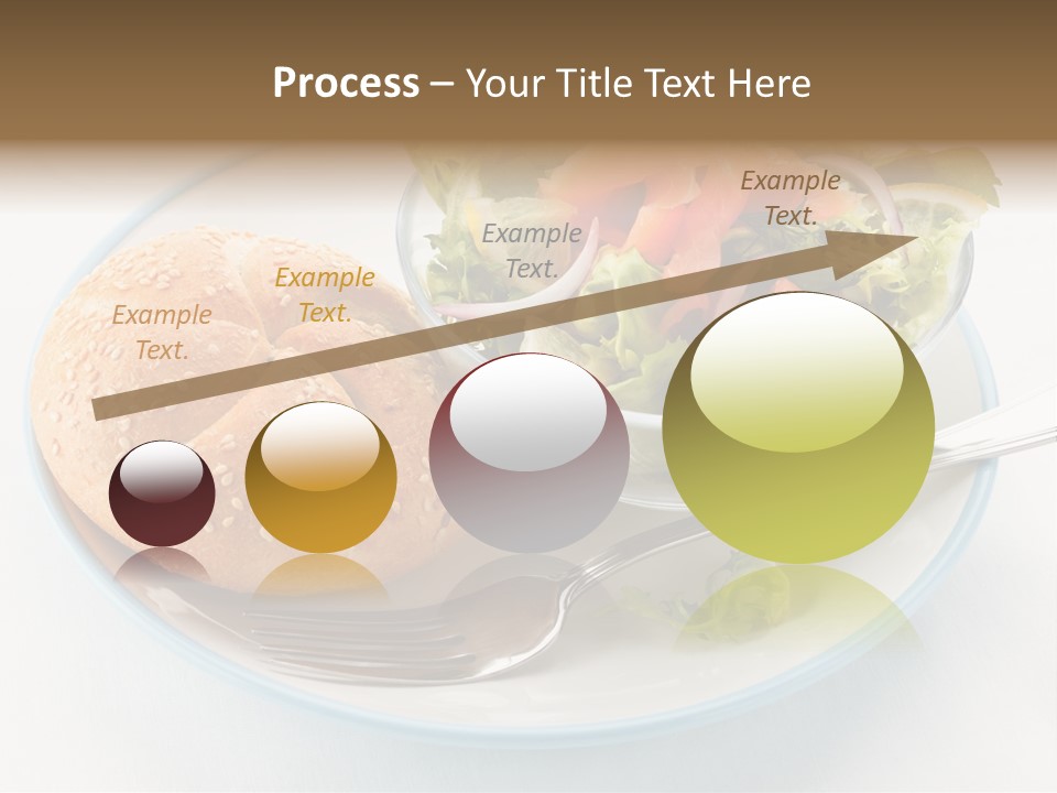 Vegetable Dish Fish PowerPoint Template