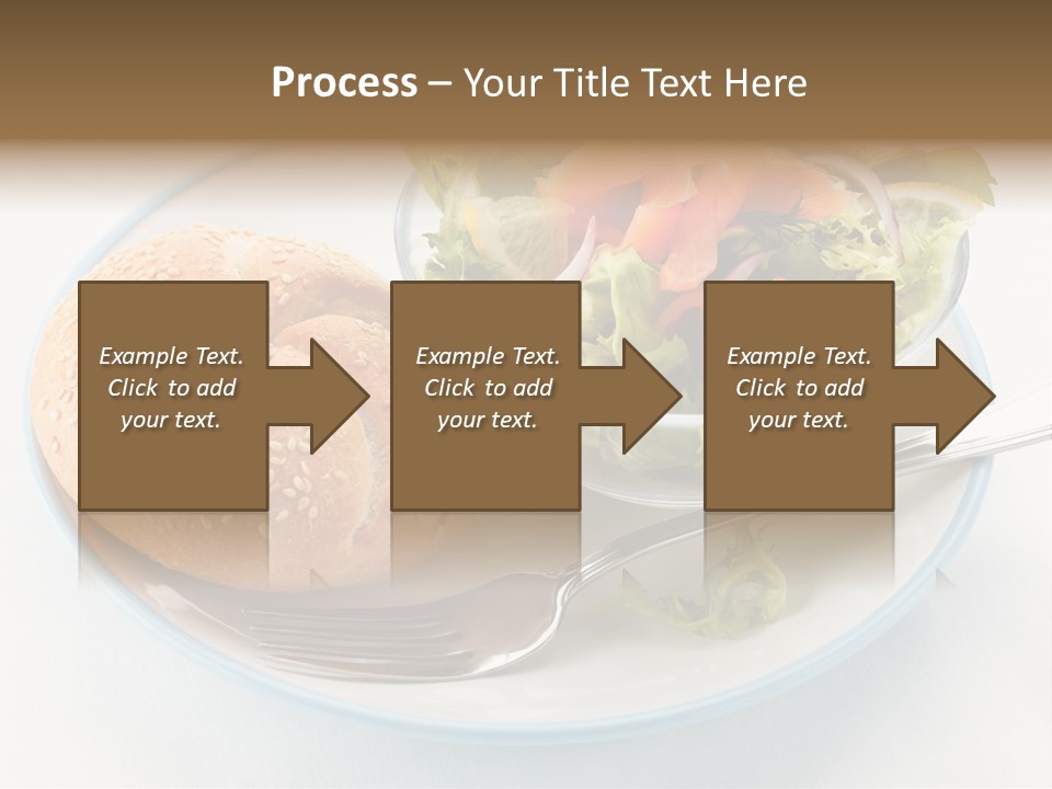 Vegetable Dish Fish PowerPoint Template