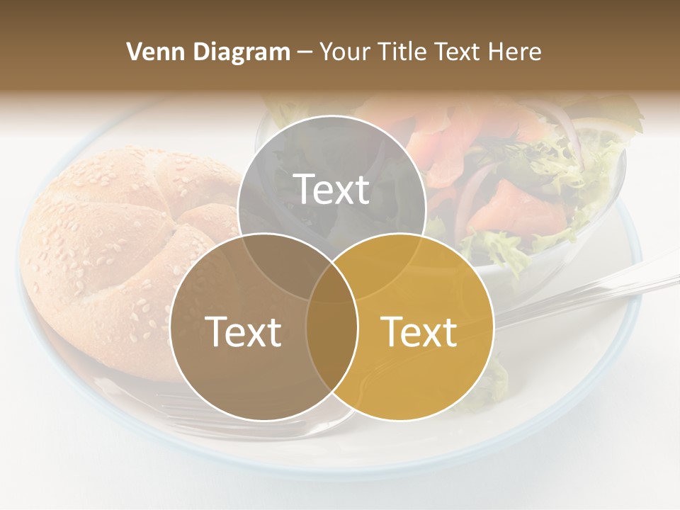 Vegetable Dish Fish PowerPoint Template