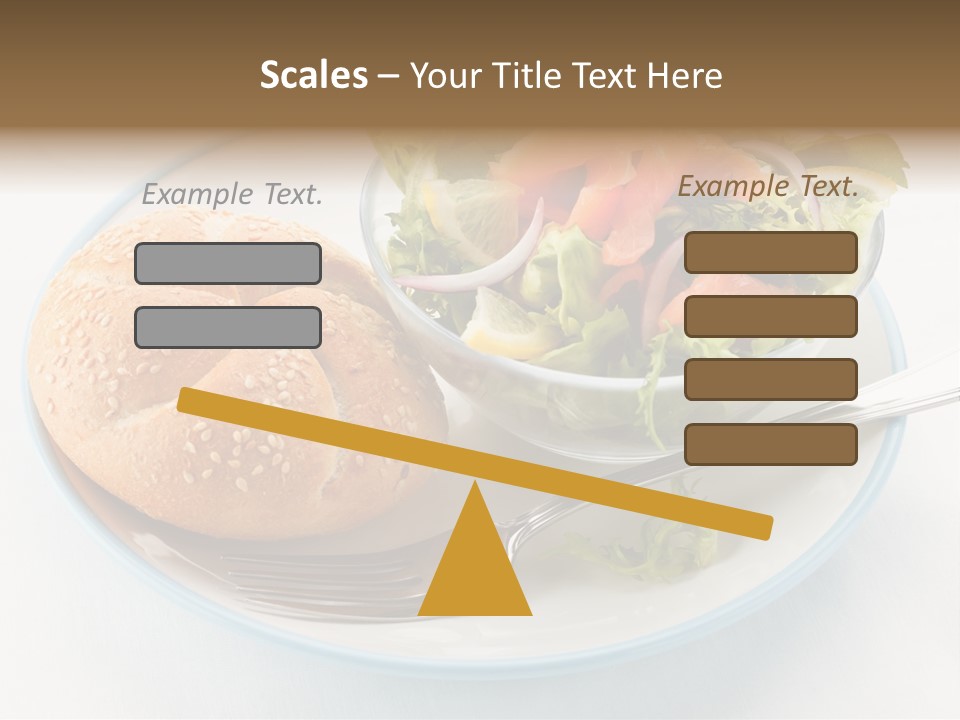 Vegetable Dish Fish PowerPoint Template