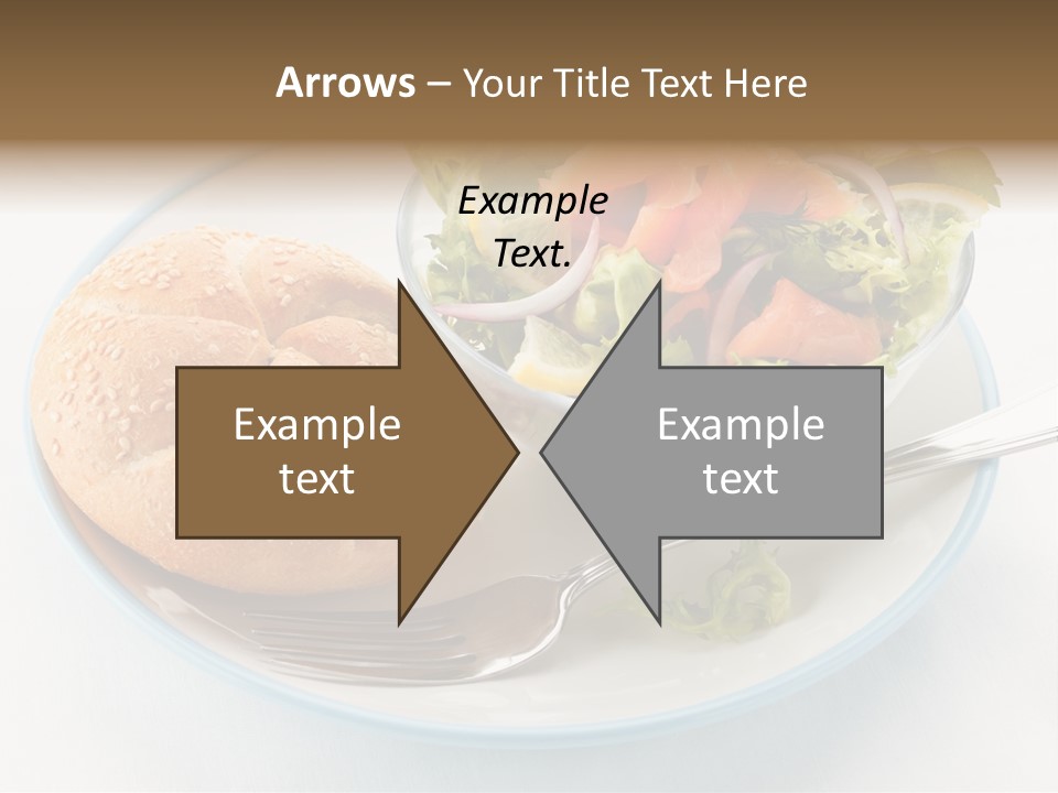 Vegetable Dish Fish PowerPoint Template