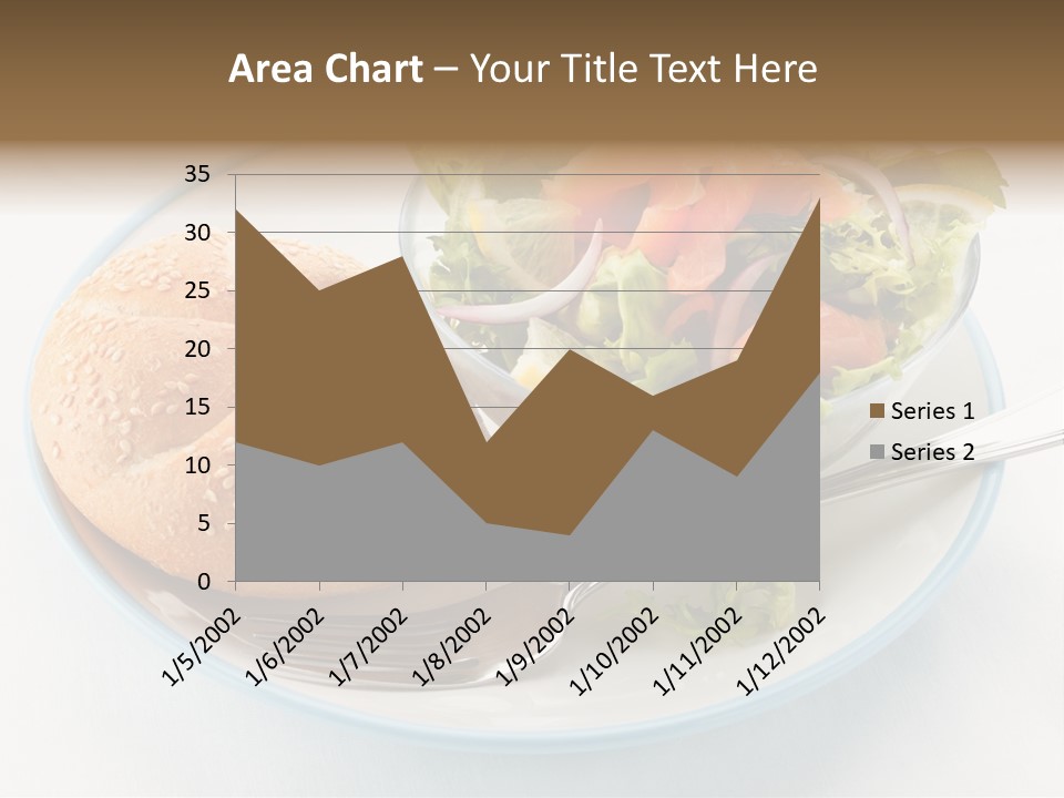 Vegetable Dish Fish PowerPoint Template