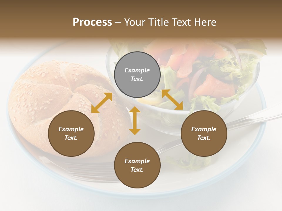 Vegetable Dish Fish PowerPoint Template