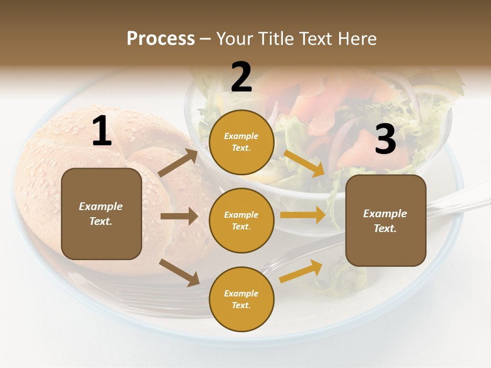 Vegetable Dish Fish PowerPoint Template