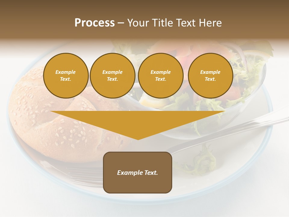 Vegetable Dish Fish PowerPoint Template
