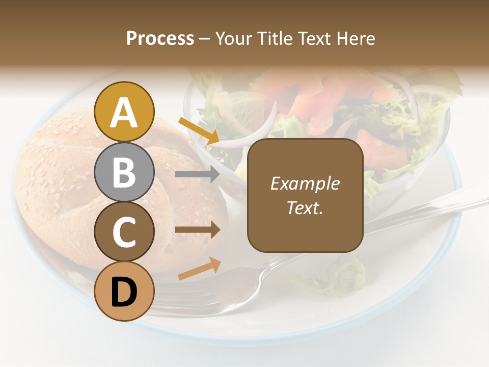 Vegetable Dish Fish PowerPoint Template