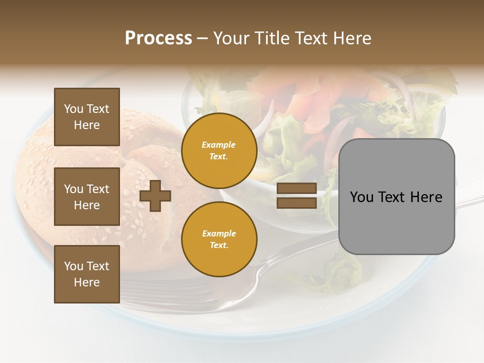 Vegetable Dish Fish PowerPoint Template