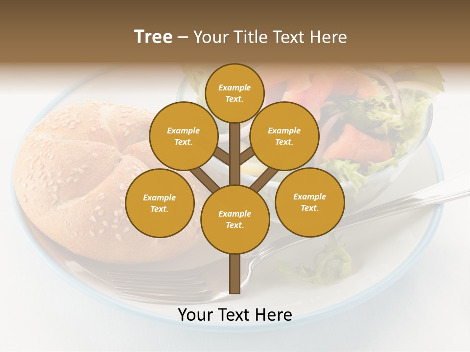 Vegetable Dish Fish PowerPoint Template