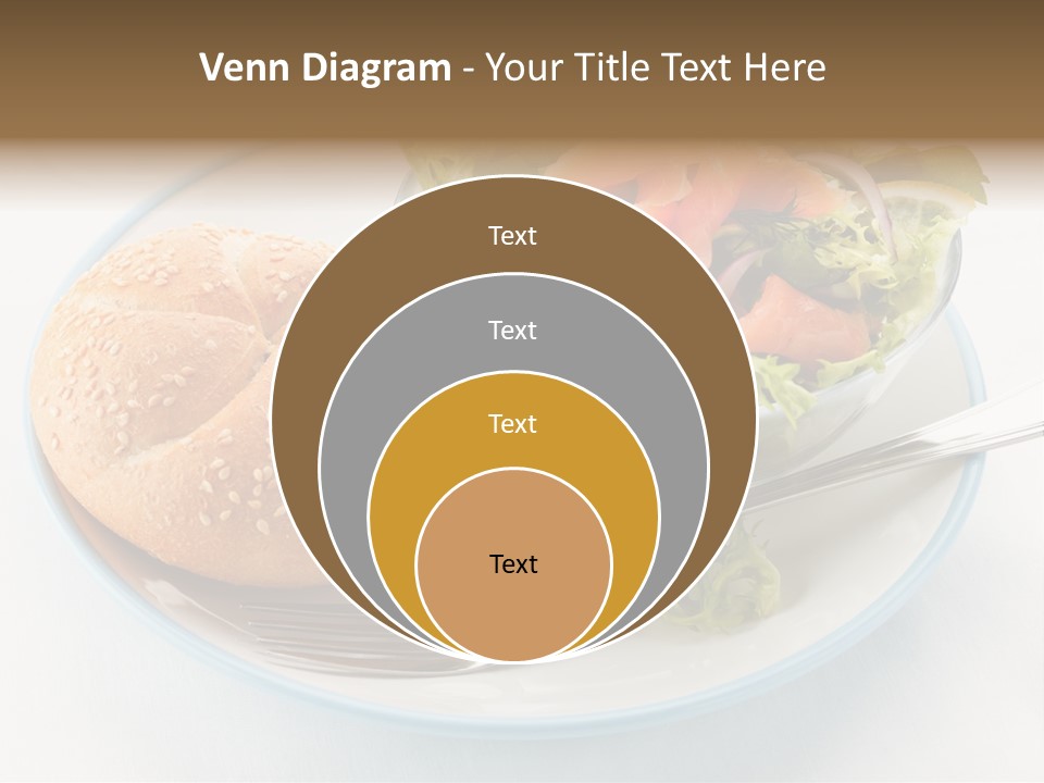 Vegetable Dish Fish PowerPoint Template