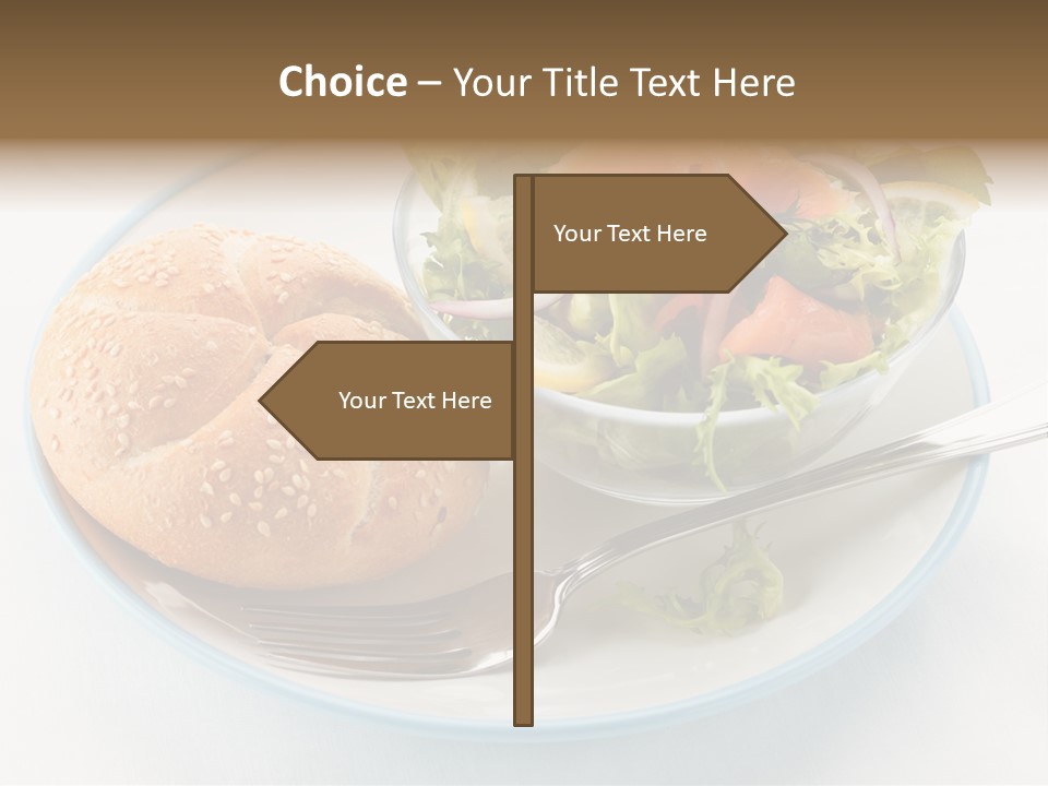 Vegetable Dish Fish PowerPoint Template