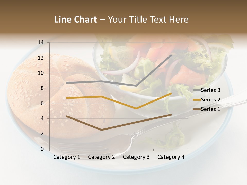 Vegetable Dish Fish PowerPoint Template