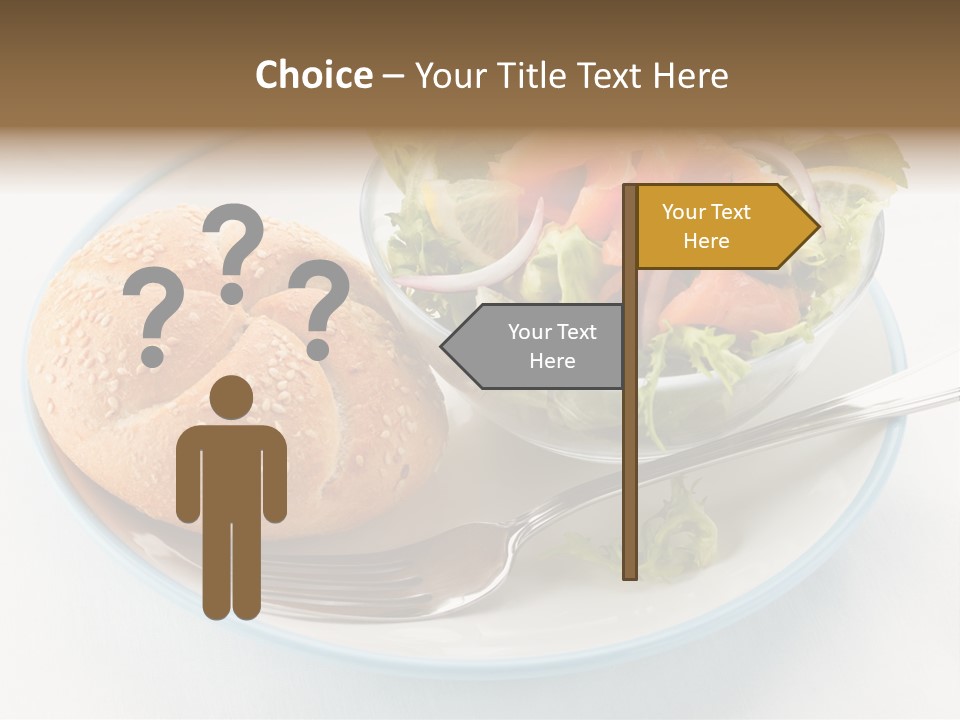 Vegetable Dish Fish PowerPoint Template