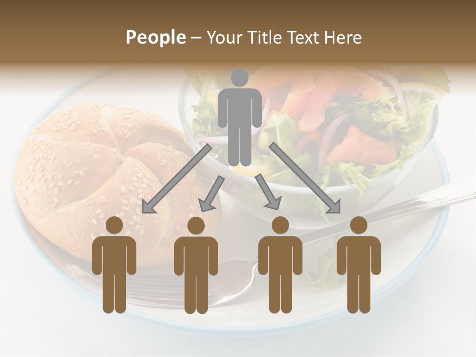 Vegetable Dish Fish PowerPoint Template