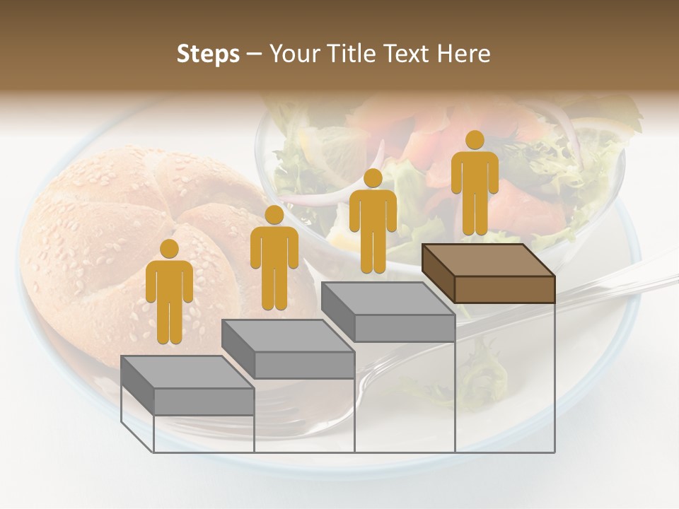 Vegetable Dish Fish PowerPoint Template