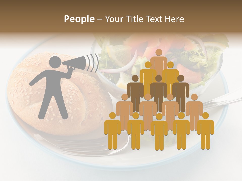 Vegetable Dish Fish PowerPoint Template