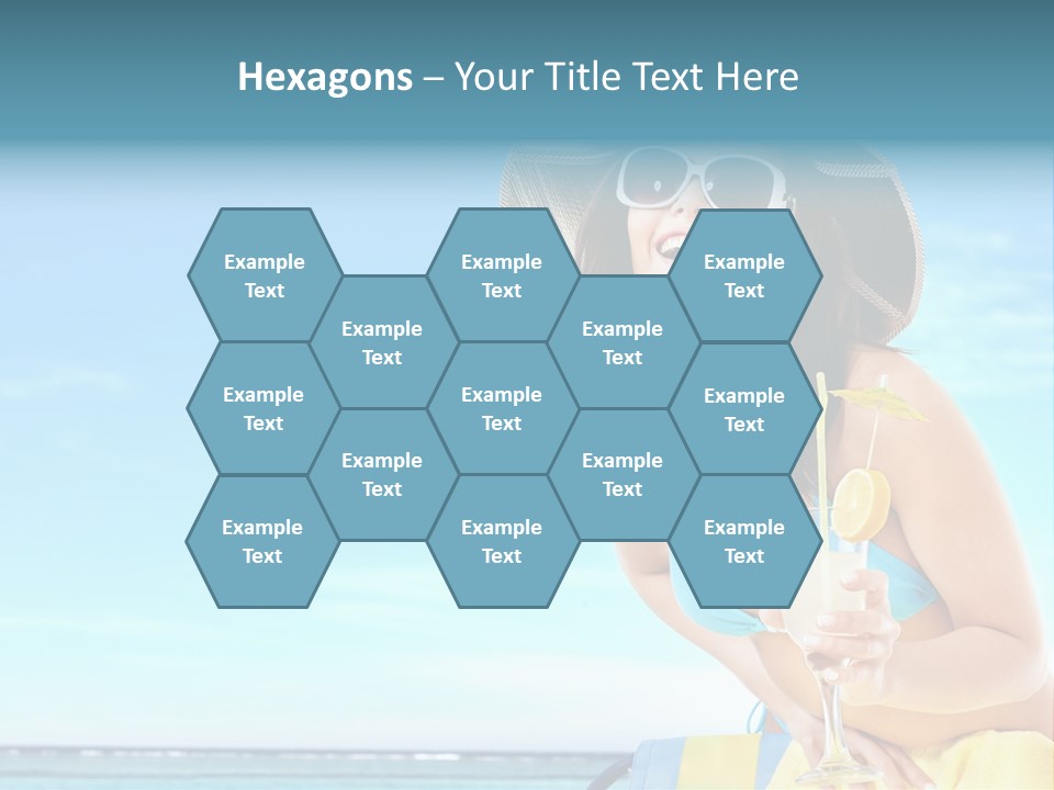 Straw Ocean Yellow PowerPoint Template