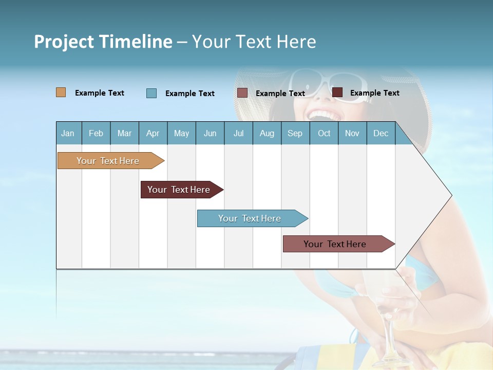 Straw Ocean Yellow PowerPoint Template