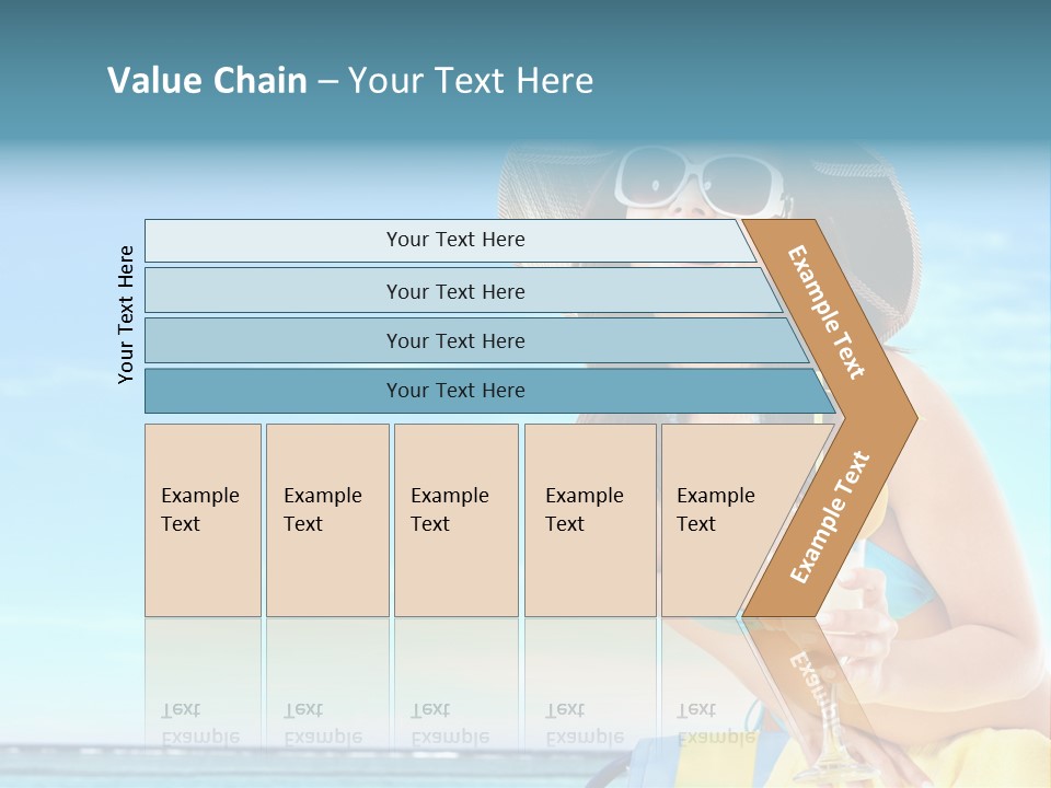 Straw Ocean Yellow PowerPoint Template