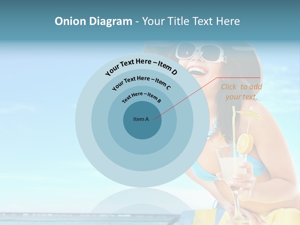 Straw Ocean Yellow PowerPoint Template