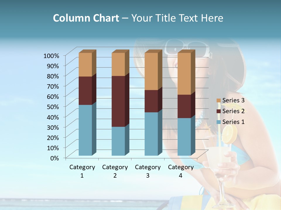 Straw Ocean Yellow PowerPoint Template